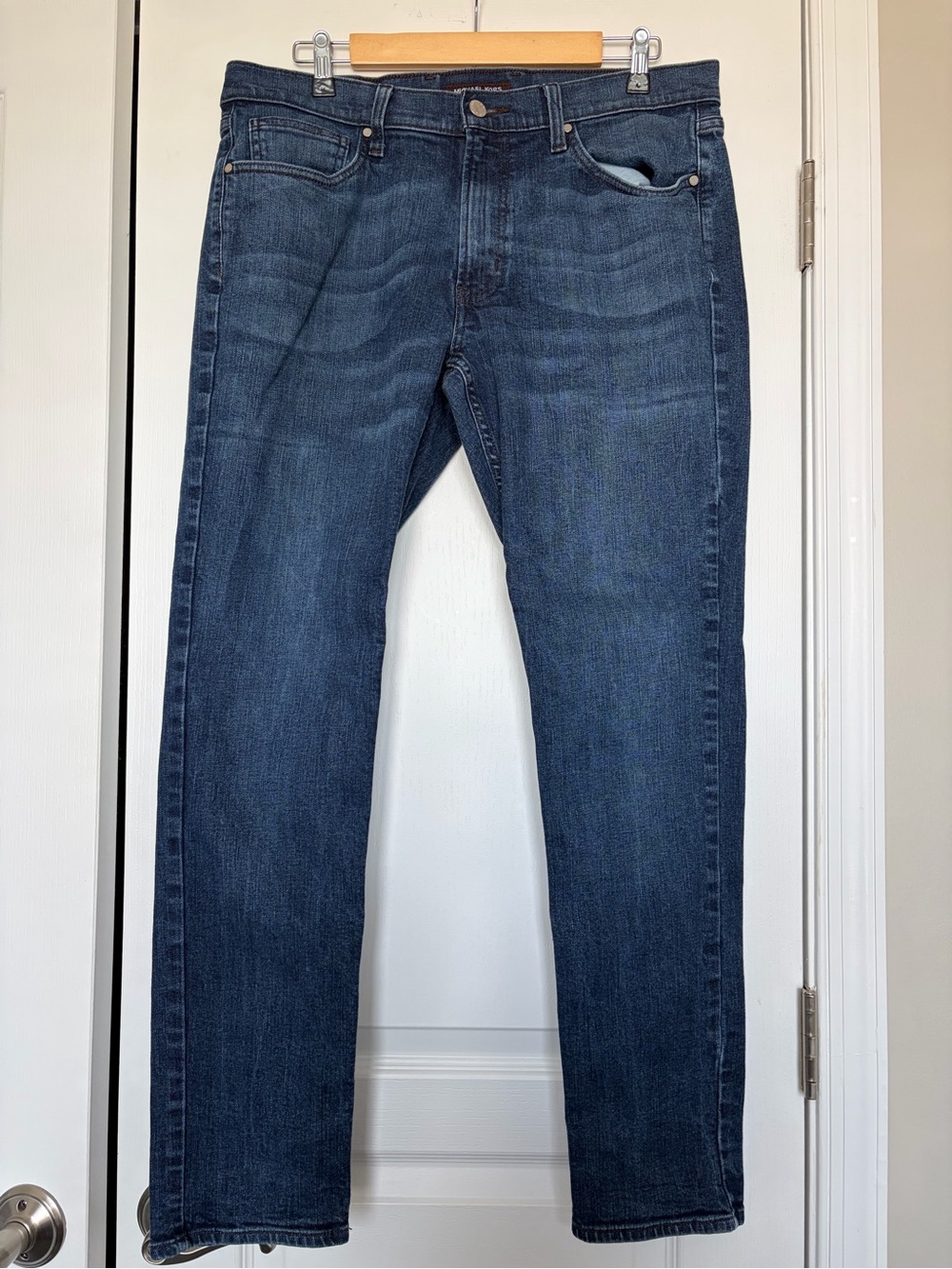 Michael Kors Parker Slim Fit Jeans Medium Indigo Wash Mens 34x32